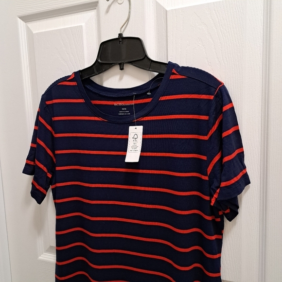 ❤️ BCBGeneration 2 Pack Dresses Navy Red Striped Solid Women's Medium Dress NWOT - Picture 13 of 16